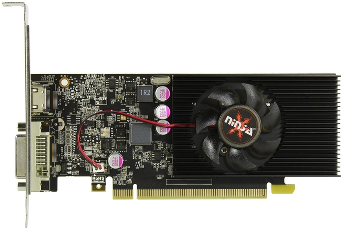 Видеокарта GeForce GT 1030, 2Gb DDR5 64bit, Sinotex Ninja NK103FG25F, RTL