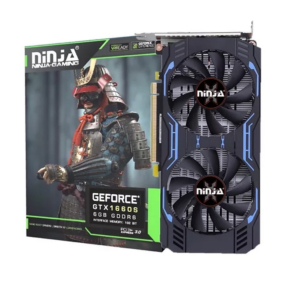 Видеокарта GeForce GTX 1660 Super, 6Gb GDDR6 192bit, Sinotex NK166SF66F, RTL