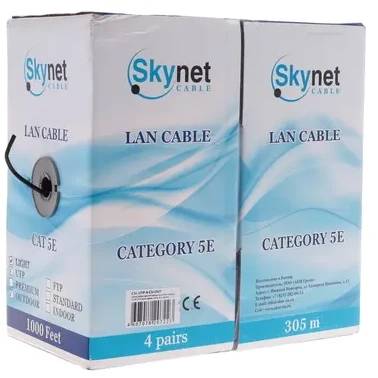 FTP кабель бухта 305м cat.5e SkyNet CSL-FTP-4-CU-OUT outdoor медный, серый