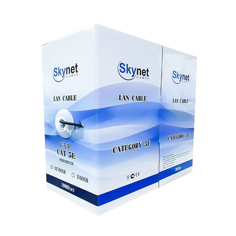 UTP кабель бухта 305м cat.5e SkyNet Standart CSS-UTP-4-CU, серый