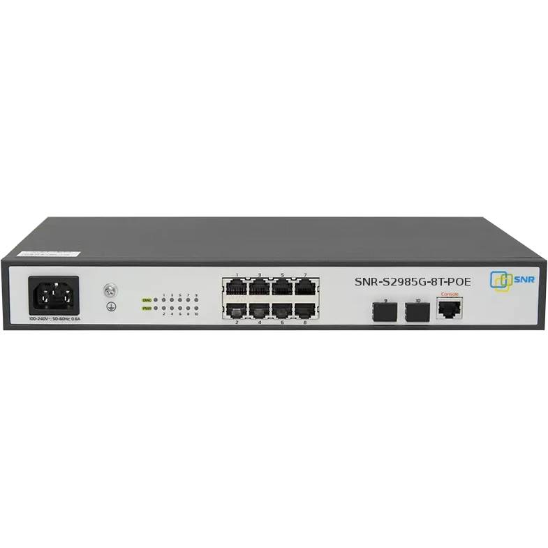 Коммутатор SNR  SNR-S2985G-8T-POE, 8xLAN 1Gbps, 2xSFP+, PoE+