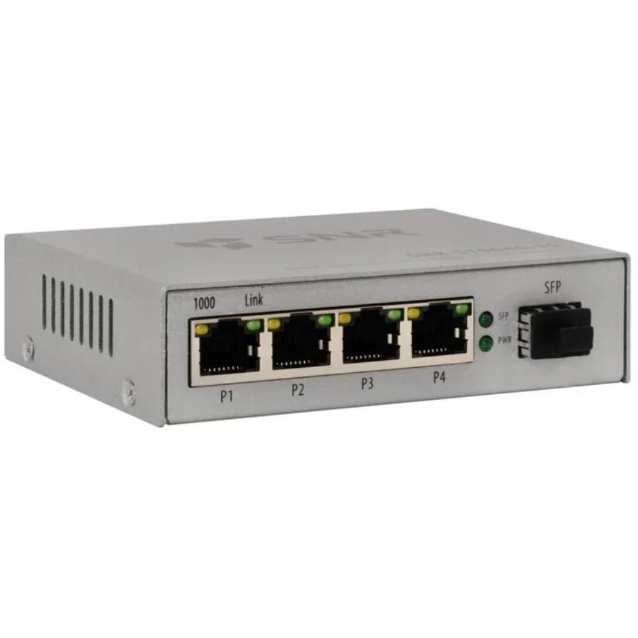 Коммутатор SNR SNR-S1904G-1S, 4xLAN 1Gbps, 1xSFP
