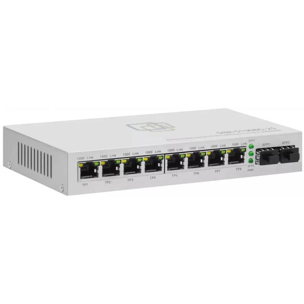 Коммутатор SNR SNR-S1908G-2S, 8xLAN 1Gbps, 2xSFP