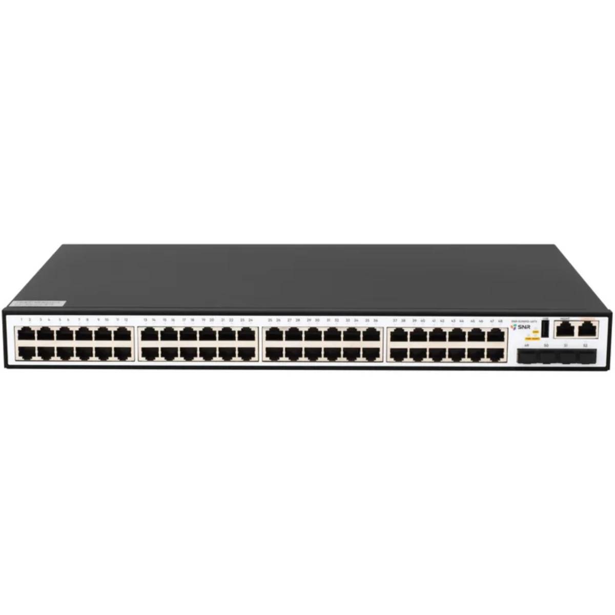 Коммутатор SNR SNR-S2989G-48TX-RPS, 48xLAN 1Gbps, 4xSFP+