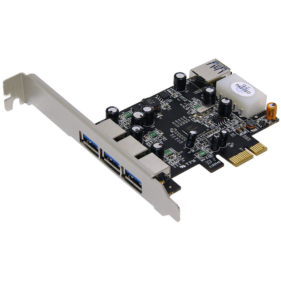 Контроллер USB3.0, 3ext, STLab U-750, PCI-Ex1