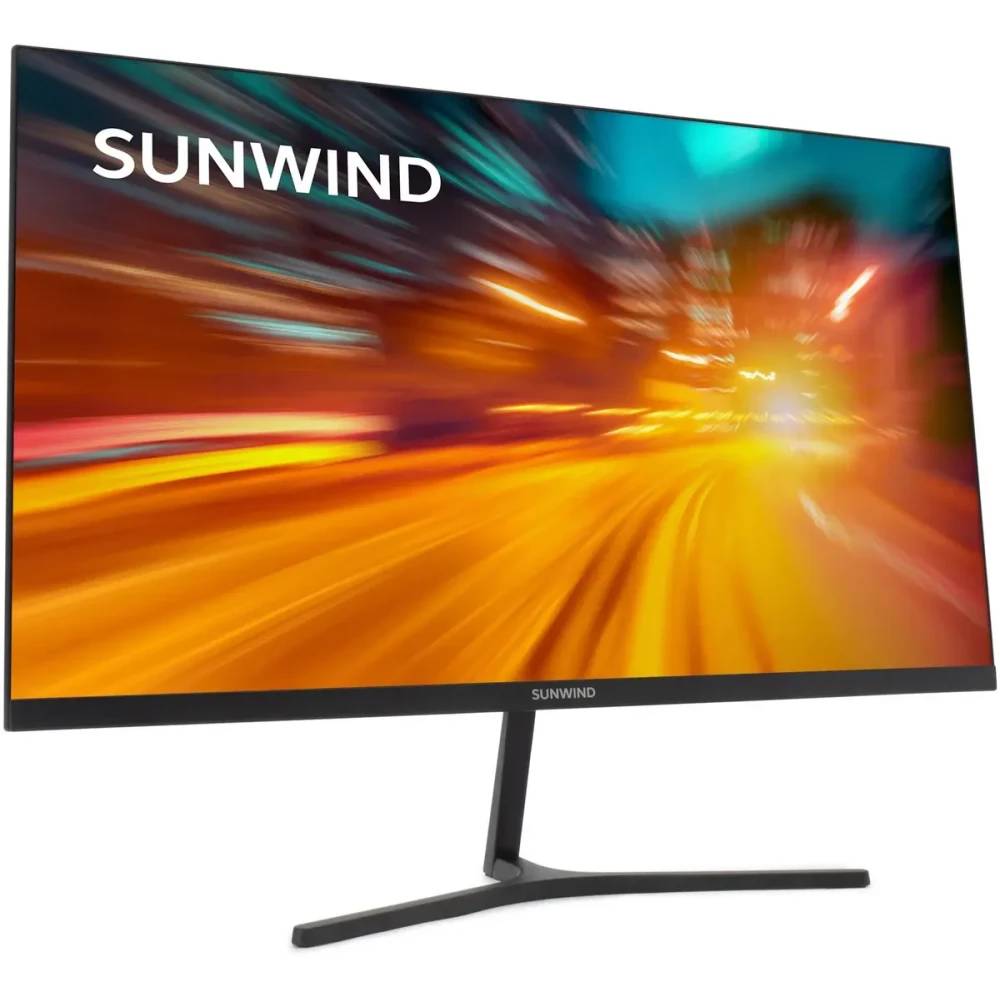 Монитор 23.8" SunWind SM-24FI401 (SM24SG01), 1920x1080, IPS, 180Hz, Speakers (HDMI, DP, VGA)