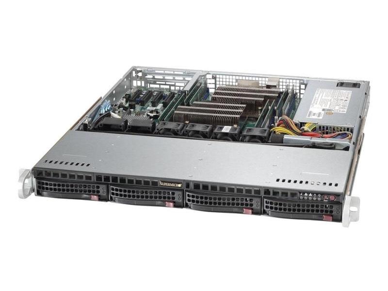 Server Case SuperMicro CSE-813MFTQC-R407CB, 400Вт, 1U