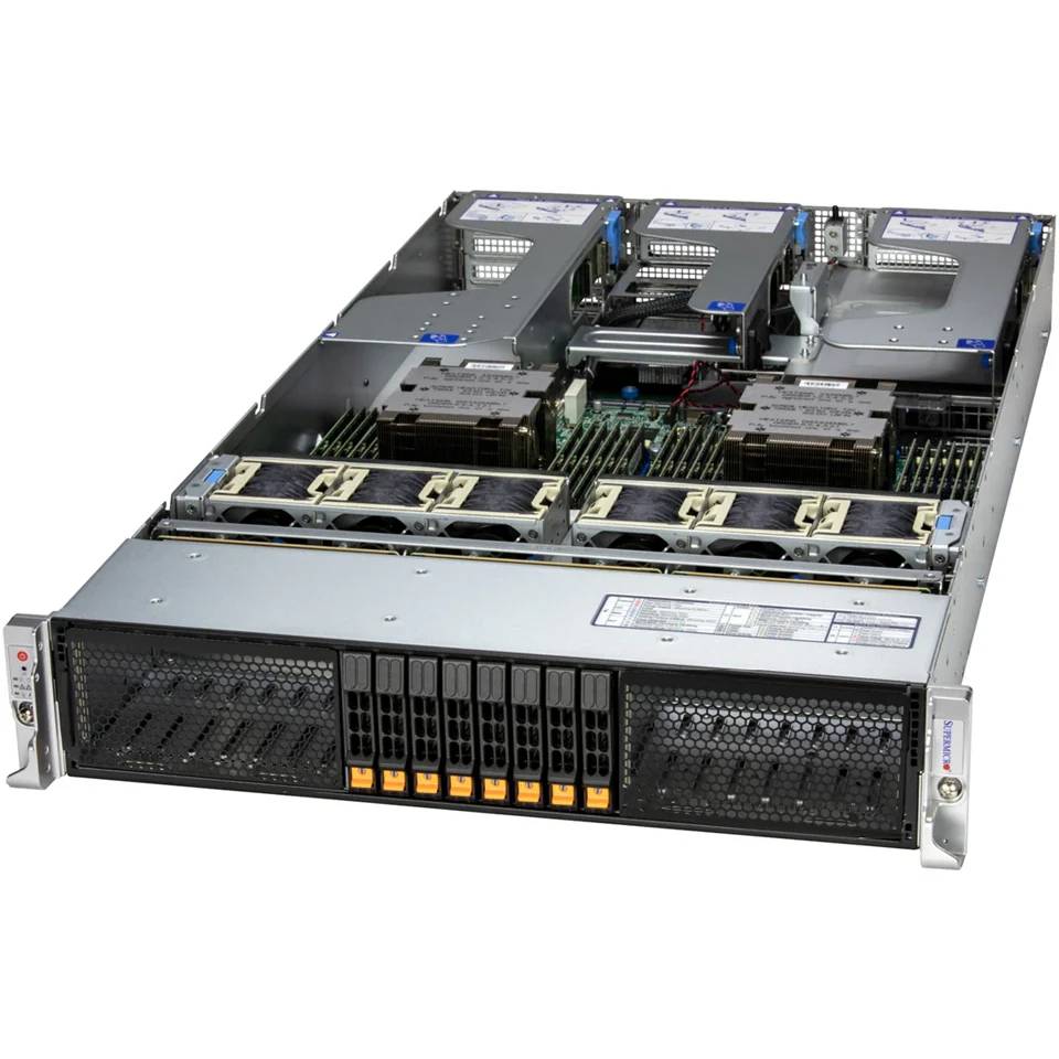 Серверная платформа Supermicro AS-2126HS-TN, 2xSP5, 24xDDR V, 8x2.5", 2U
