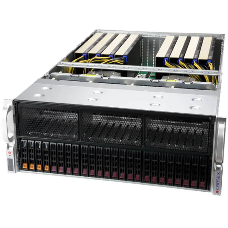 Серверная платформа Supermicro AS-4125GS-TNRT (AS -4125GS-TNRT) 2xSP5, 24xDDR V ECC, 24x2.5", 2x10GbLan, 4x2000Вт, 4U