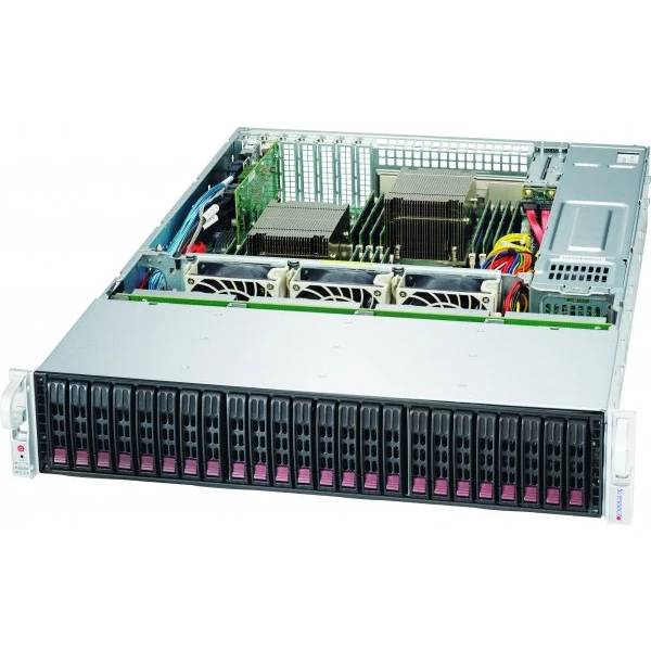 Серверный корпус SuperMicro CSE-216BE1C4-R1K23LPB, 2x1200Вт, 24x2.5", 2U, E-ATX