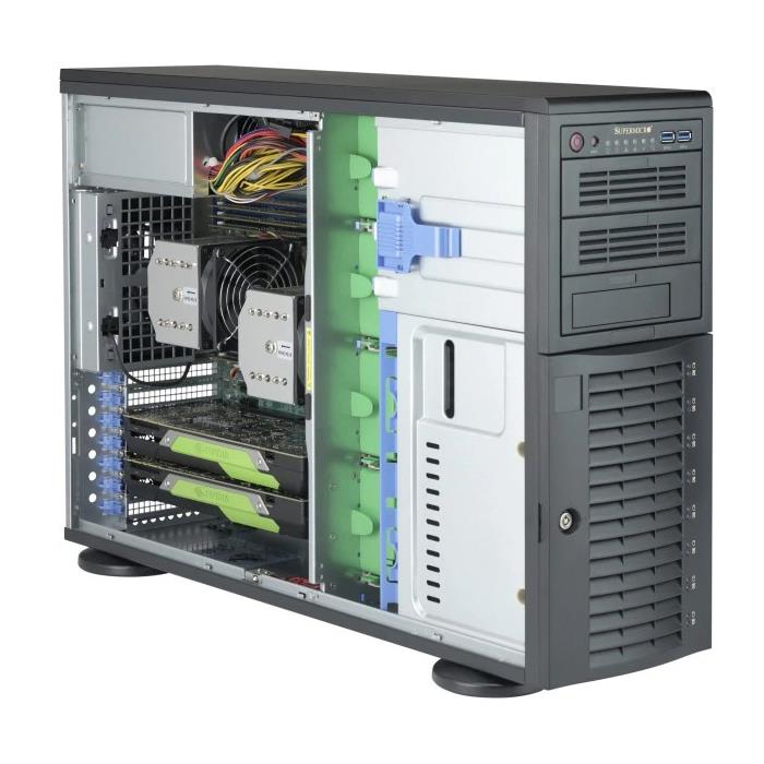 Серверный корпус SuperMicro CSE-743AC-1K26B-SQ, 2x1200Вт, 4U, E-ATX
