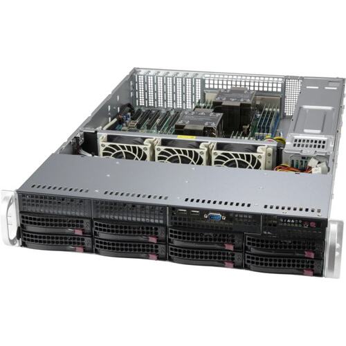 Серверный корпус Supermicro SuperChassis 825BTQC-R1K23LPB (CSE-825BTQC-R1K23LPB), 2x1200Вт, 8x2.5"/3.5" 2U, E-ATX