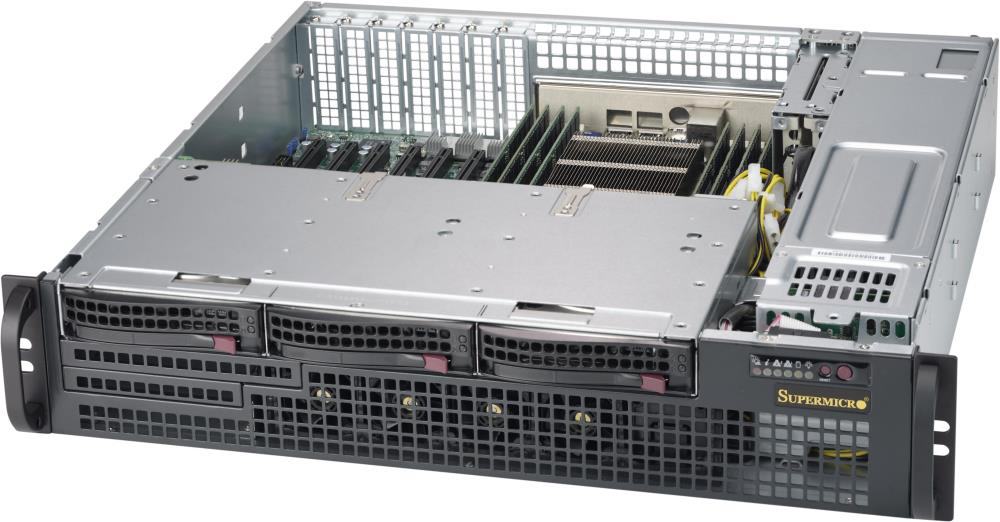 Серверный корпус SuperMicro CSE-825MBTQC-R802LPB, 2x800Вт, 2U