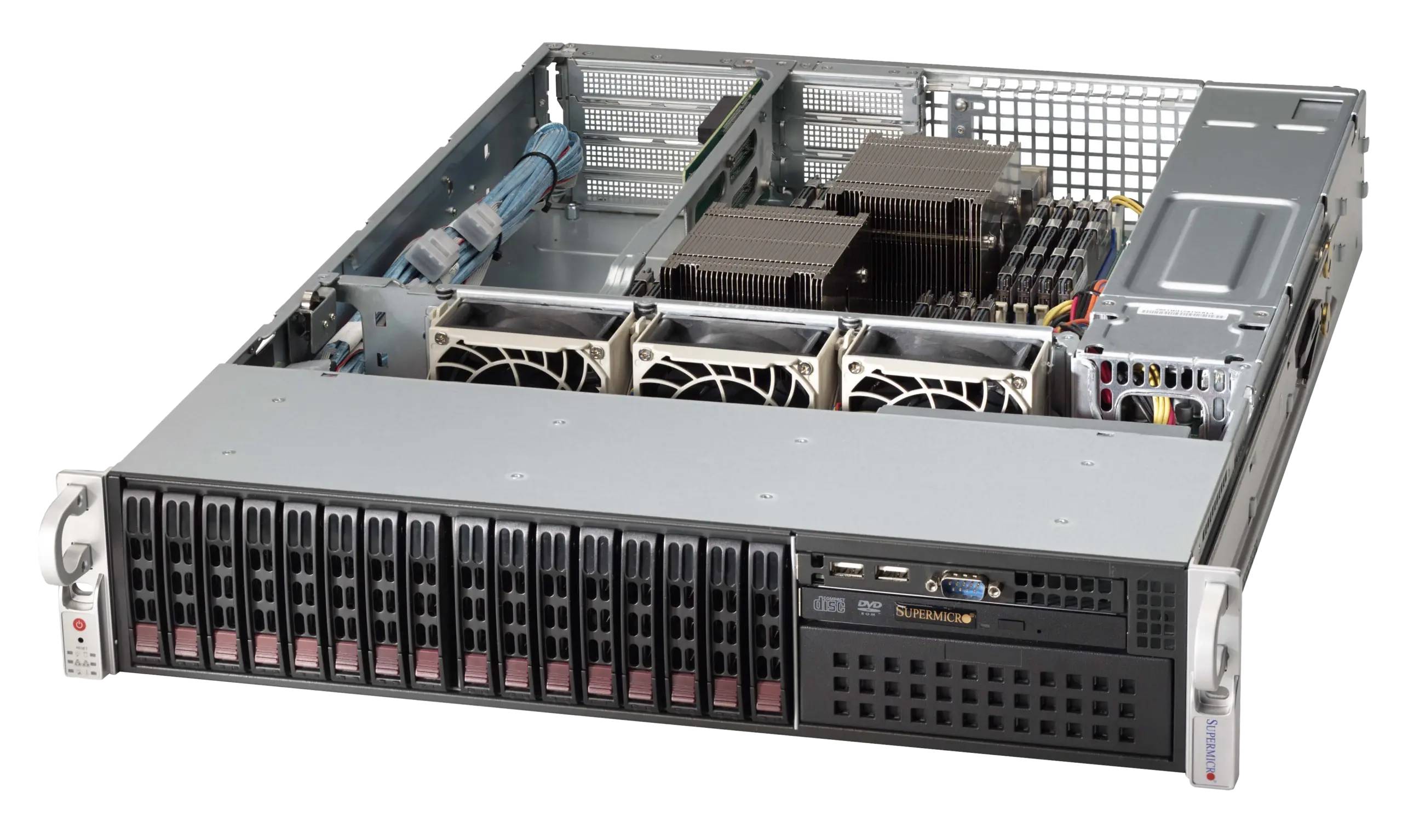 Серверный корпус SuperMicro CSE-826BAC4-R1K23WB, 2x1200Вт, 2U