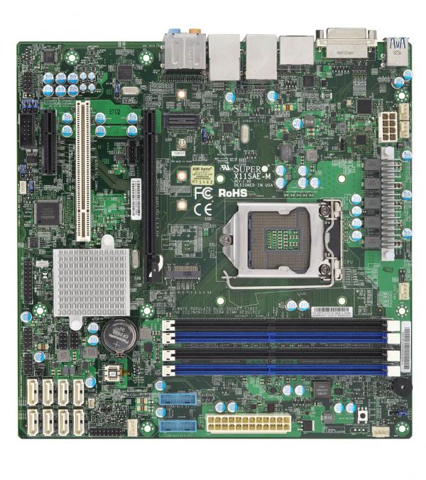 Материнская плата Supermicro X11SAE-M (MBD-X11SAE-M), LGA1151, C236, 4xDDR IV, mATX
