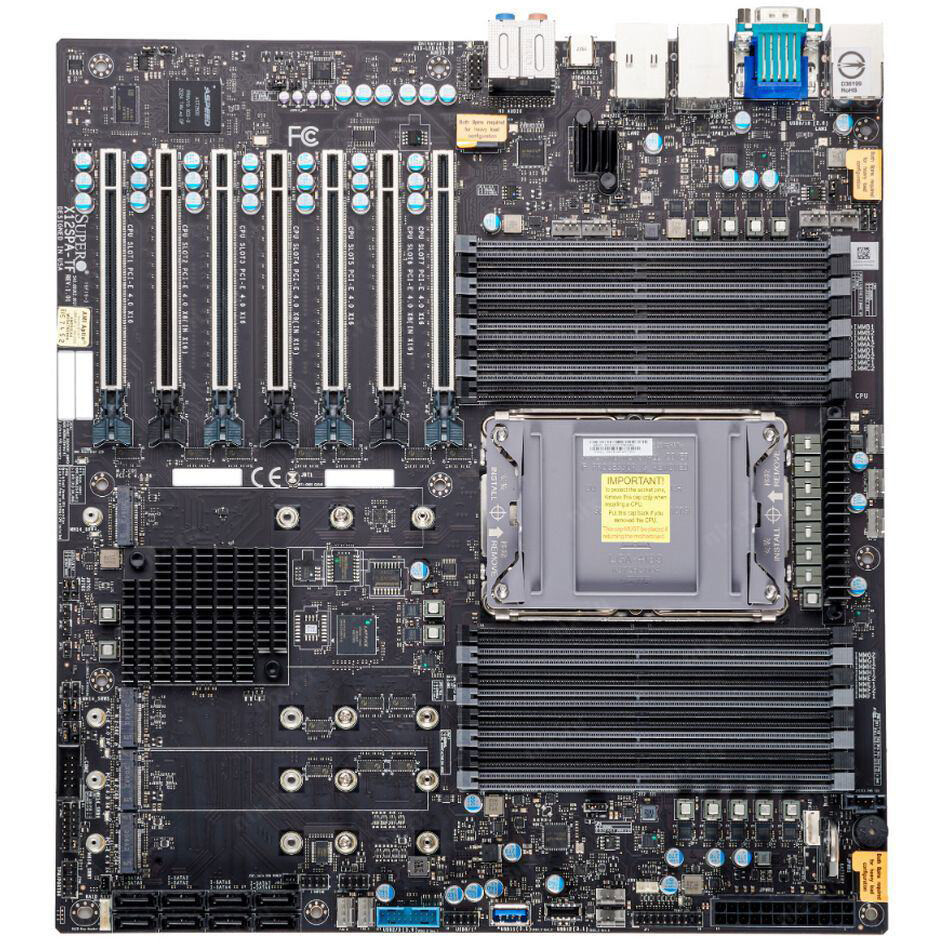 Материнская плата SuperMicro X12SPA-TF (MBD-X12SPA-TF), LGA4189, (VGA), 16xDDR IV, E-ATX