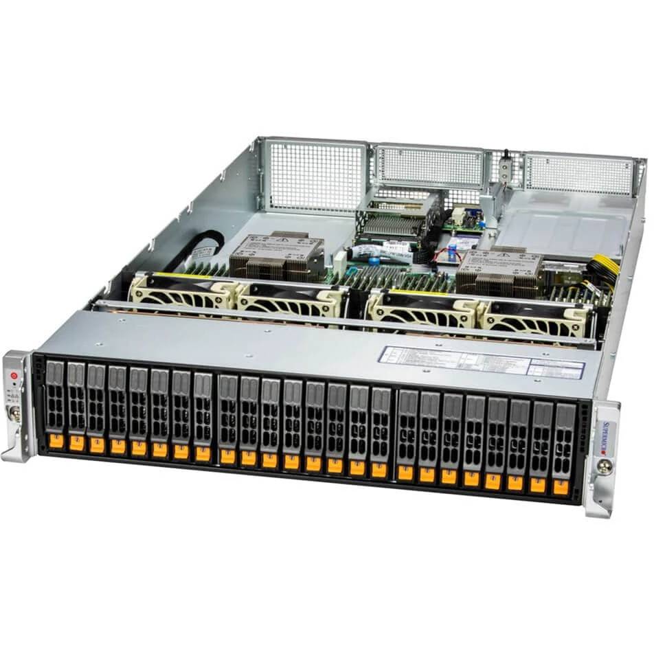 Платформа SuperMicro 221H-TN24R, 2xLGA4677, C741, 32xDDR V ECC, 24x2.5", 1600Вт