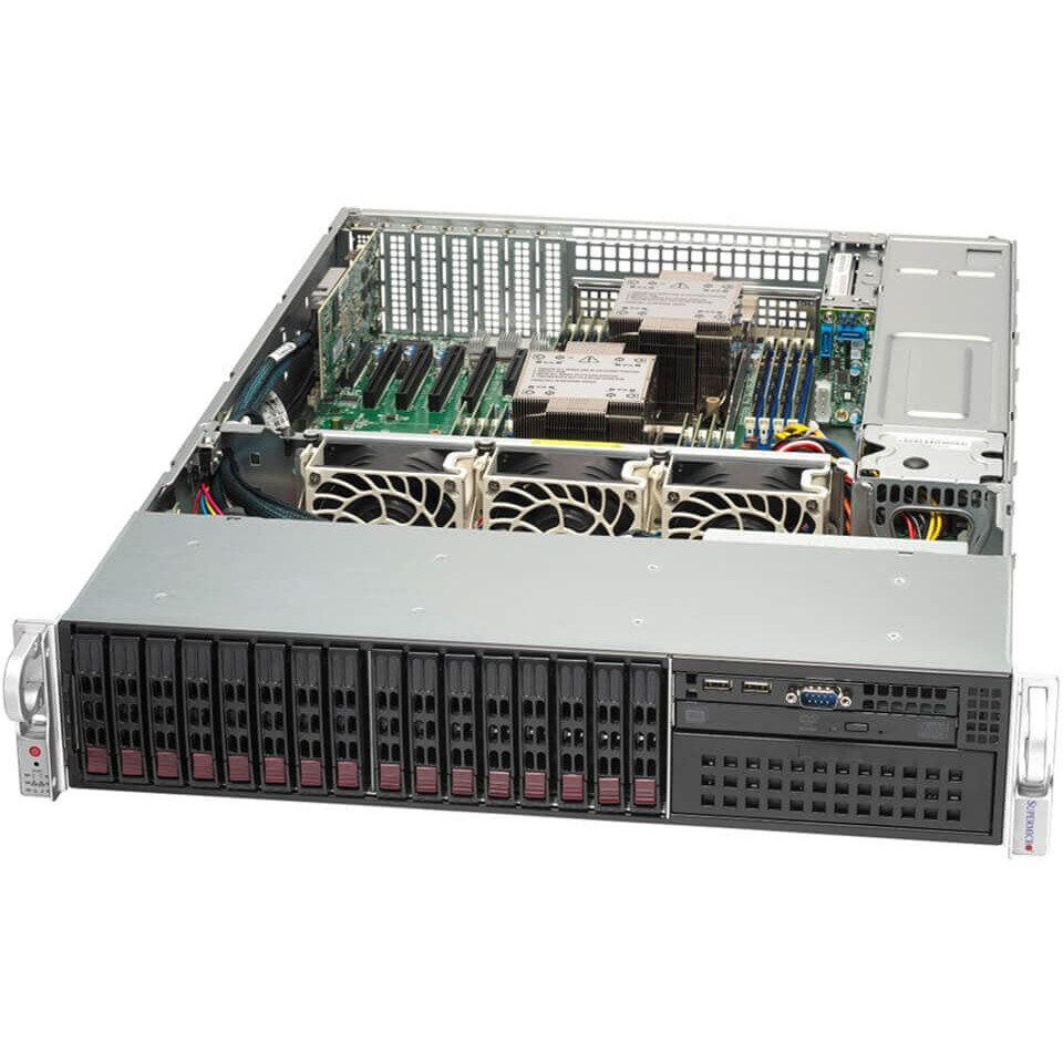 Серверная платформа Supermicro SYS-221P-C9R 2xLGA4677, 4xDDR V, 16x2.5", 2x1GbLan, 2x1200Вт, 2U