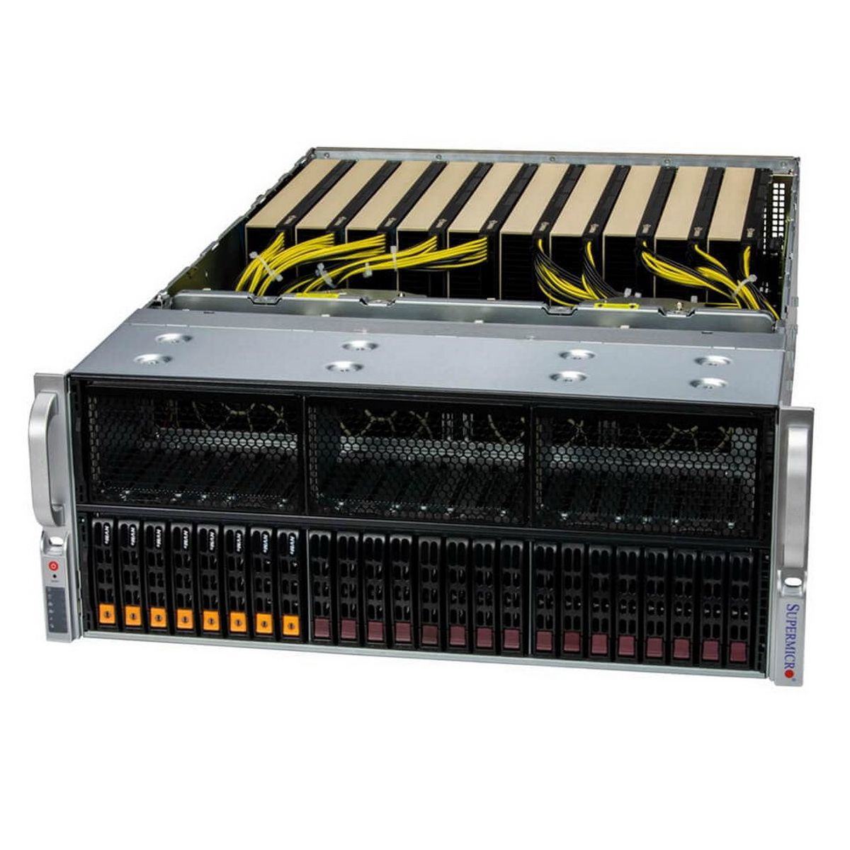 Серверная платформа SuperMicro SYS-421GE-TNRT 2xLGA4677, C741, 32xDDR V, 24x2.5", 4x2700Вт, 4U