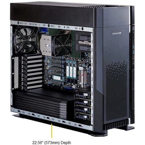 Серверная платформа SuperMicro SYS-551A-T, LGA4677, 16xDDR V, 2x2.5", 2000Вт, 5U