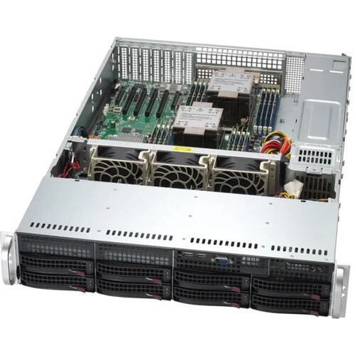 Серверная платформа Supermicro SYS-621P-TR (SYS-621P-TR_empty) 2xLGA4677, 32xDDR V ECC, 8x2.5", 2x1200Вт, 1U