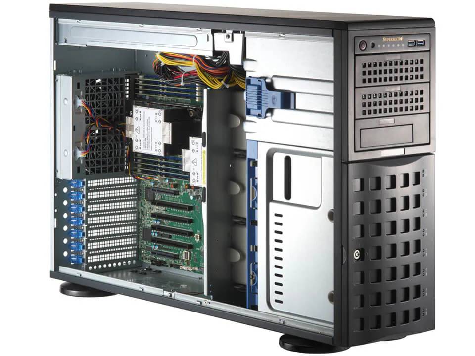 Серверная платформа Supermicro SYS-741P-TRT (bundle4) 2xLGA4677, 16xDDR V ECC, 8x3.5", 2x1200Вт, 4U