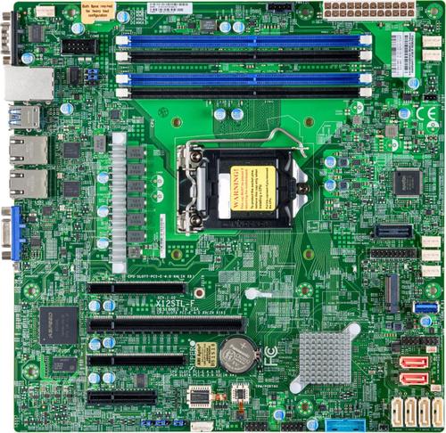 Материнская плата Supermicro X12STL-F, LGA1200, (VGA), 4xDDR IV, mATX