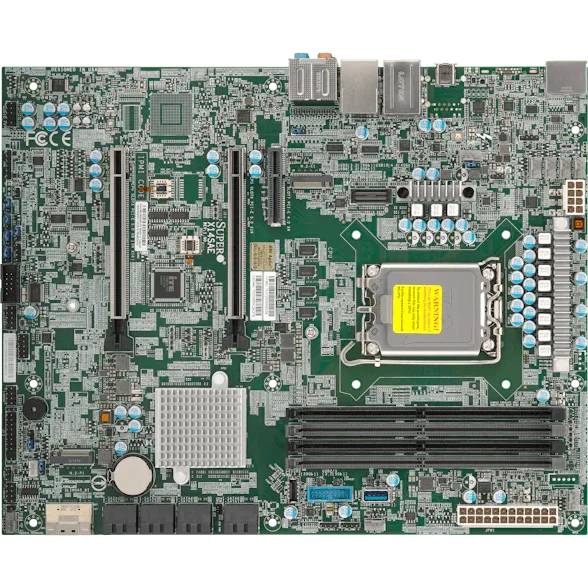 Материнская плата Supermicro X14SAE (MBD-X14SAE), LGA1851, 4xDDR V, (HDMI, DP), ATX