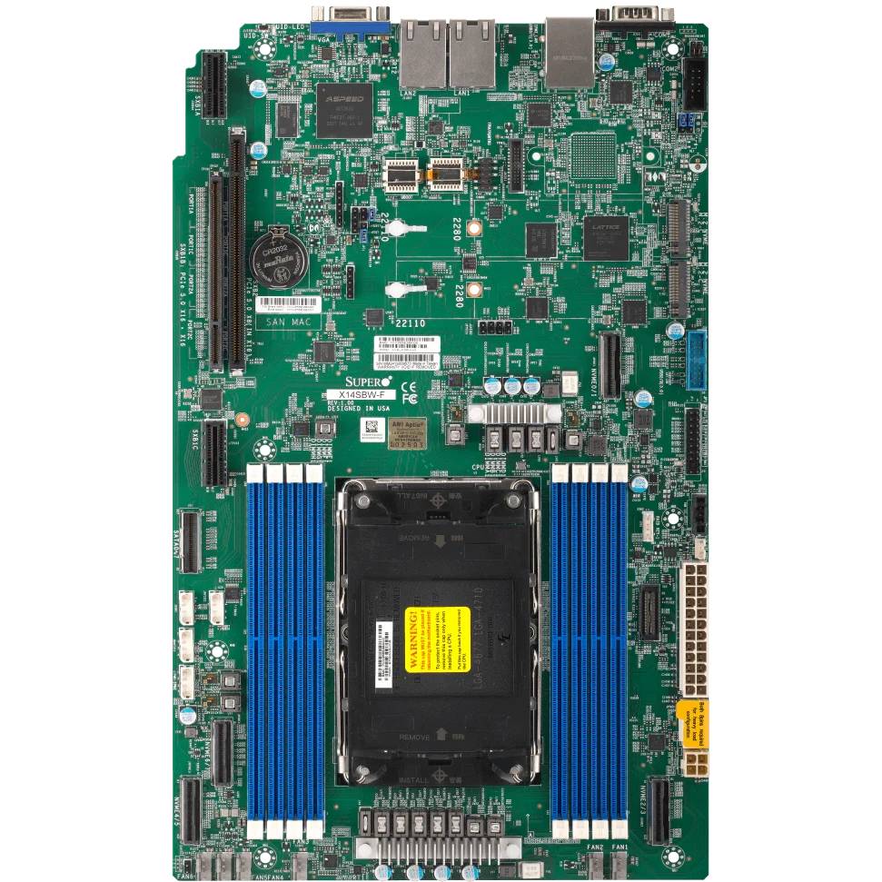 Материнская плата SuperMicro X14SBW-F-B, LGA4710, VGA, 8xDDR V