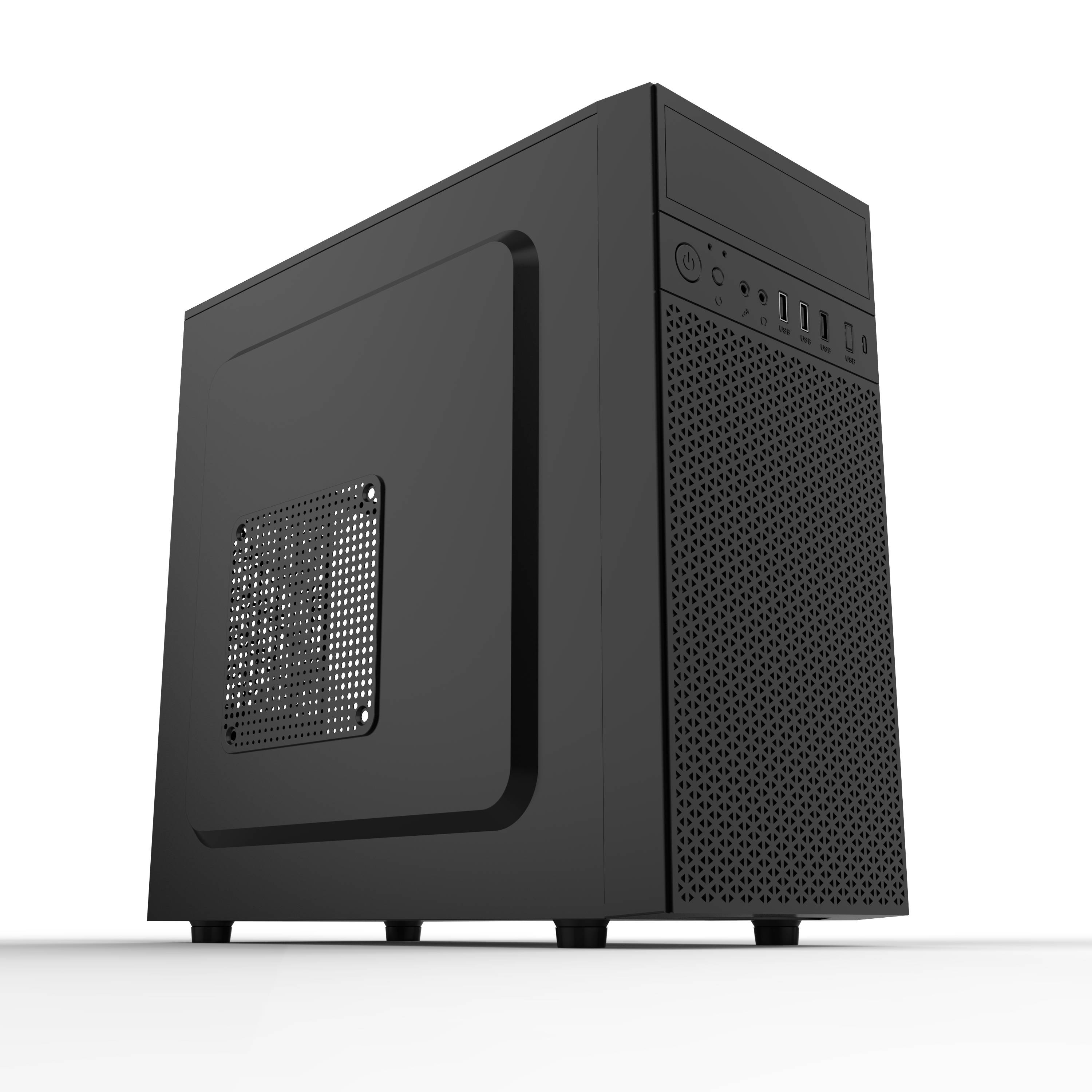 Корпус SuperPower M2, 2xUSB2.0, 2xUSB3.0, USB Type-C, 500Вт, mATX