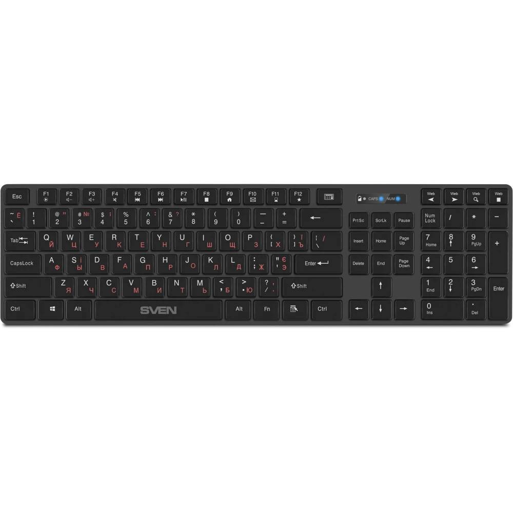 Клавиатура Sven KB-E5300W, черный
