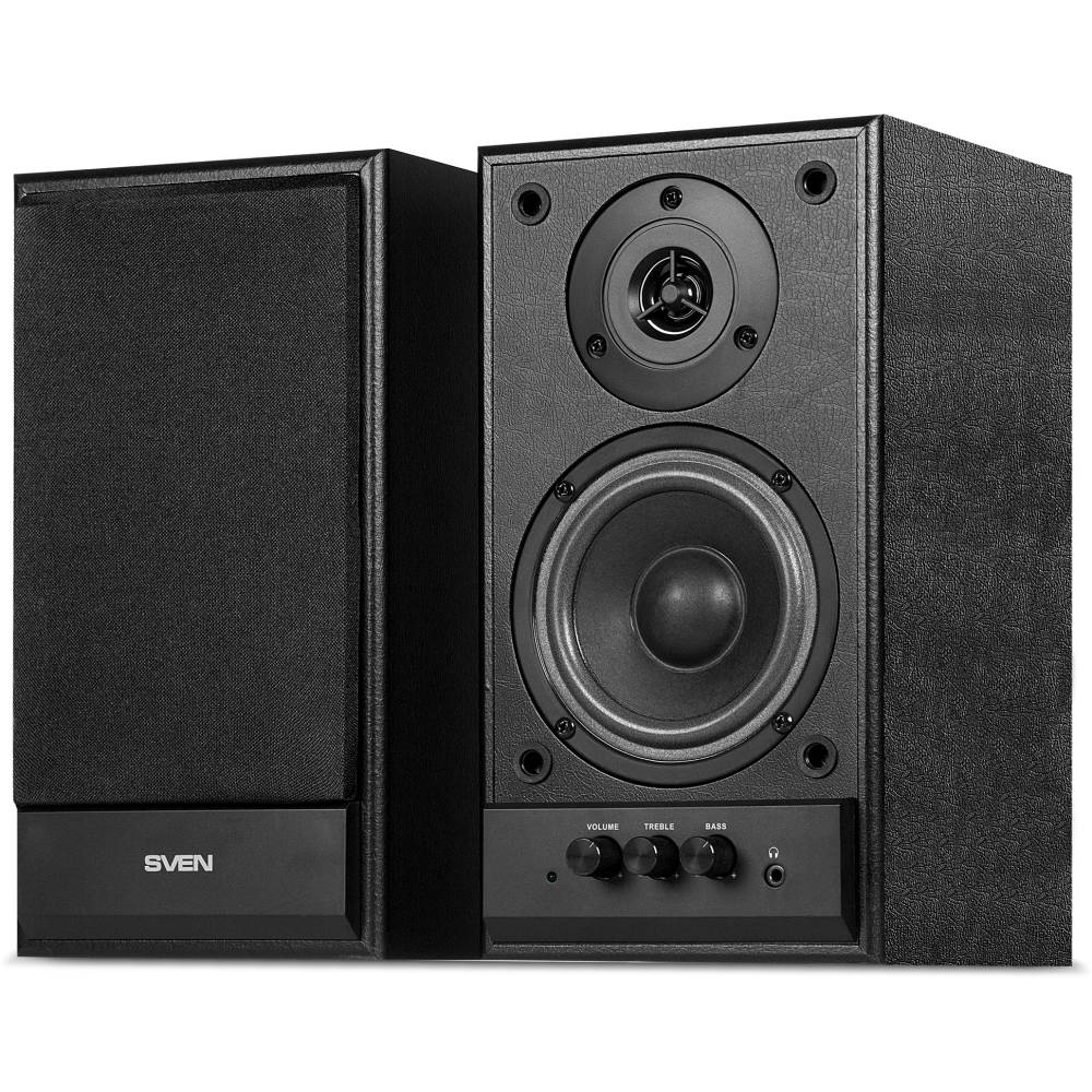 Акустика Sven SPS-702, дерево, 2х20Вт, 40Гц-22кГц, черный (УЦЕНКА, после СЦ)