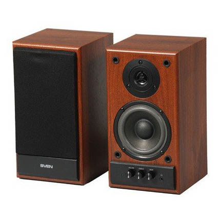 Акустика Sven SPS-702, дерево, 2х20Вт, 40Гц-22кГц, орех