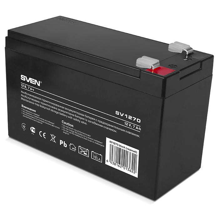 12V / 7Ah, аккумулятор для UPS, Sven SV1270 (SV-0222007)