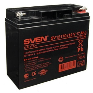 12V / 17Ah, аккумулятор для UPS, Sven SV 12170