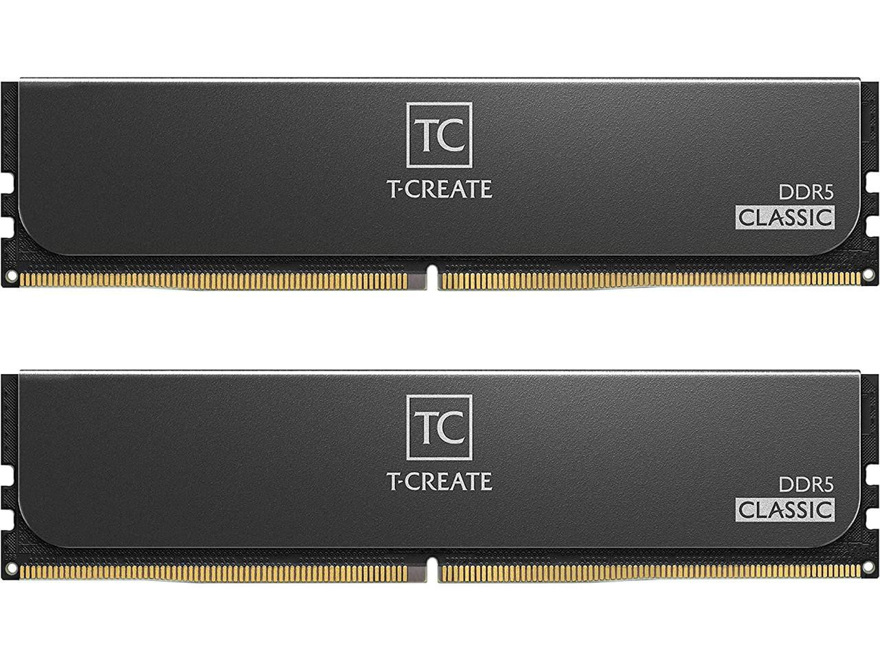 Оперативная память 64Gb Team T-Create Classic Black CTCCD564G5600HC46DC01, DDR V, PC-44800, 5600MHz, kit 2x32Gb