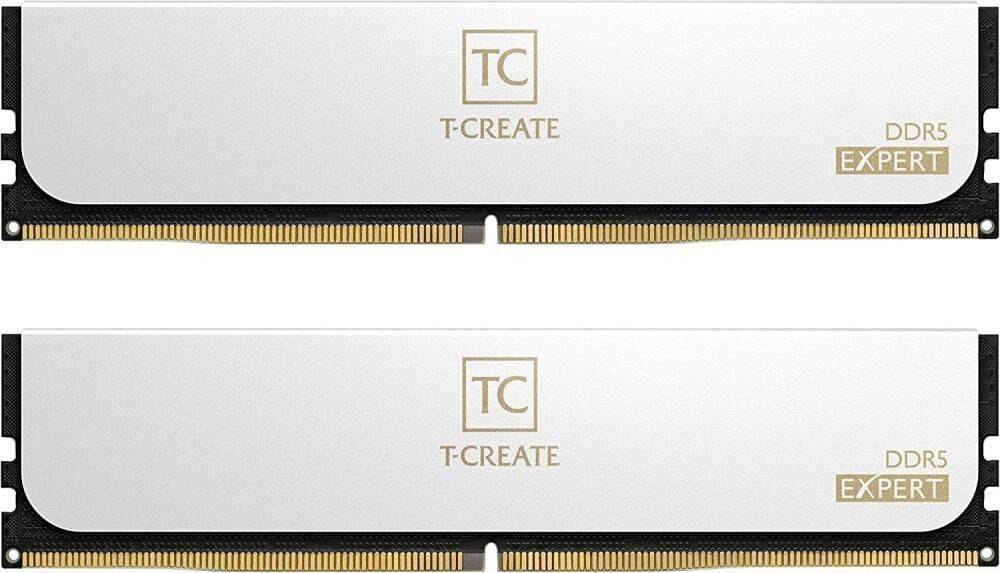Оперативная память 32Gb Team T-Create Expert White CTCWD532G6000HC38GDC01, DDR V, PC-48000, 6000MHz, kit 2x16Gb