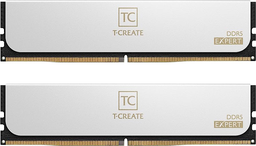 Оперативная память 32Gb Team T-Create Expert White CTCWD532G6400HC32ADC01, DDR V, PC-51200, 6400MHz, kit 2x16Gb