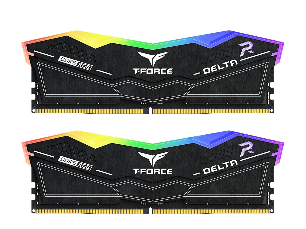 Оперативная память 32Gb Team T-Force Delta RGB Black FF3D532G6000HC28ADC01, DDR V, PC-48000, 6000MHz, kit 2x16Gb