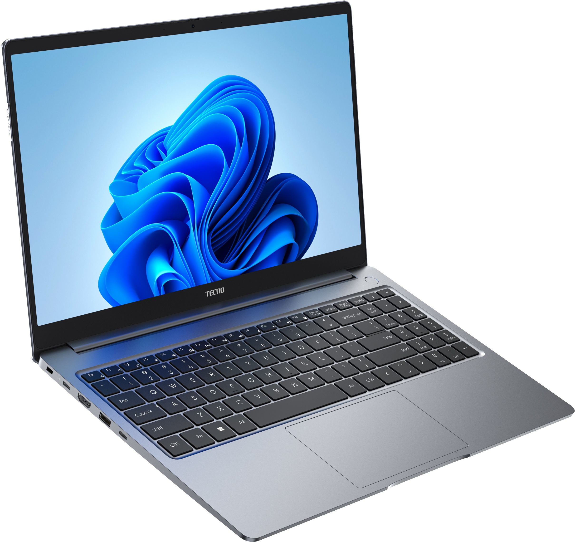 Ноутбук Tecno Megabook T1 4895180795954, 15.6" IPS, Core i5 1035G1/ 16Gb/ 512SSD/ W11/ Space Grey