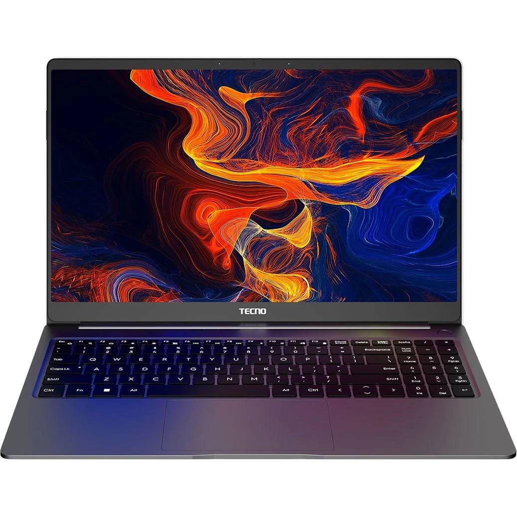 Ноутбук Tecno MegaBook T15DA 71003300345, 15.6" IPS, Ryzen 5 7430U/ 8Gb/ 512SSD/ W11/ Grey