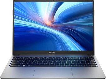 Ноутбук Tecno MegaBook T16RA (71005000729), 16" IPS, Core i5 13420H/ 16Gb/ 1TbSSD/ W11/ Grey