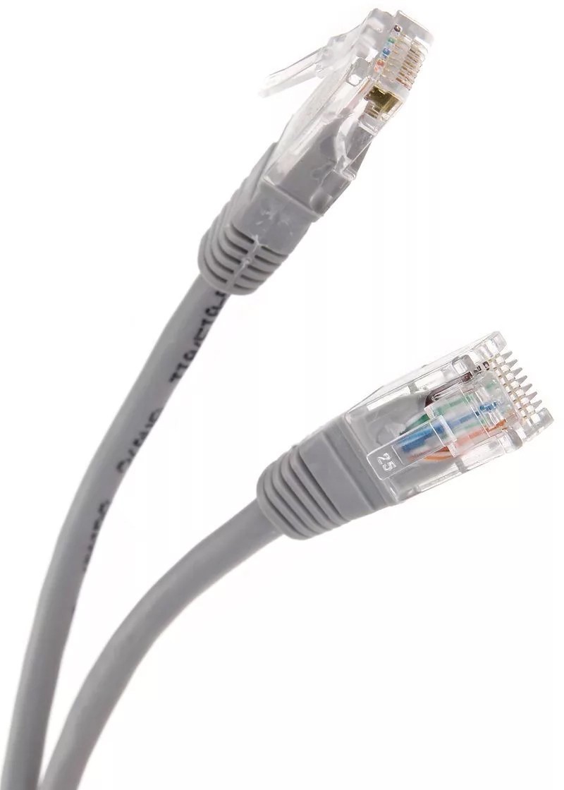 Патч-корд 1м, UTP cat.5e, Telecom NA102-1M, серый