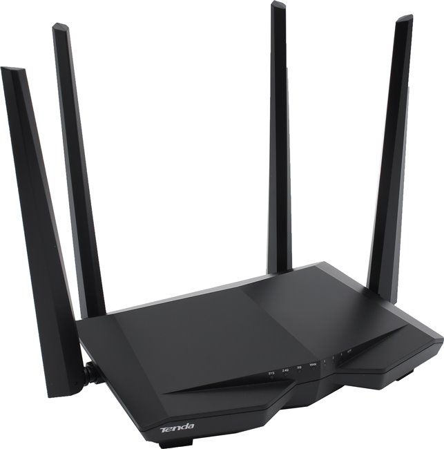 Роутер Wi-Fi Tenda AC6, 2.4/5GHz 1167Mbps, 3xLAN 100Mbps, 1xWAN