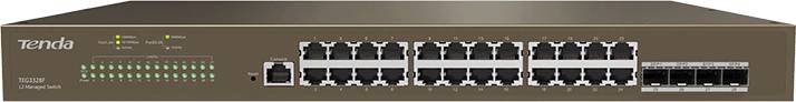 Коммутатор Tenda TEG3328F, 24xLAN 1Gbps, 4xSFP