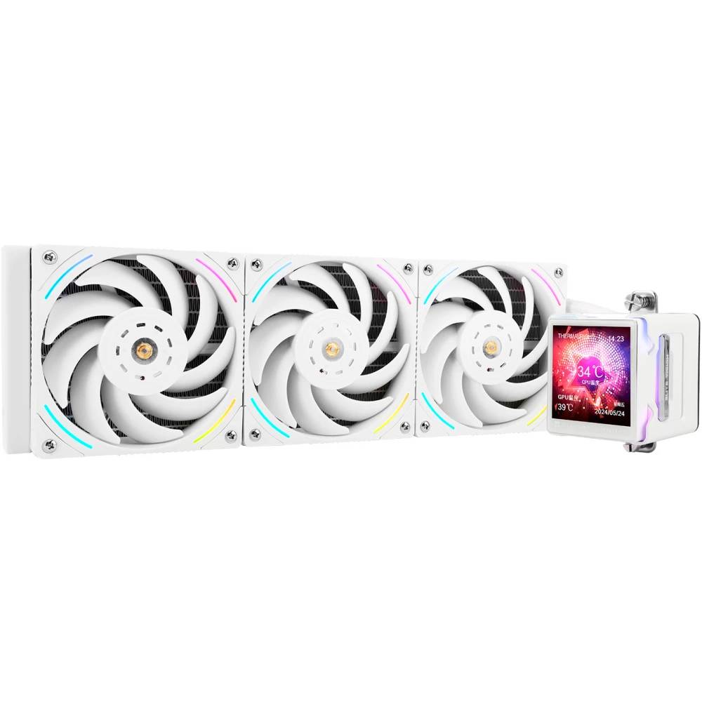 Жидкостное охлаждение Thermalright Elite Vision 360 ARGB White E-VISION-360-WH-ARGB (LGA1700 Ready)