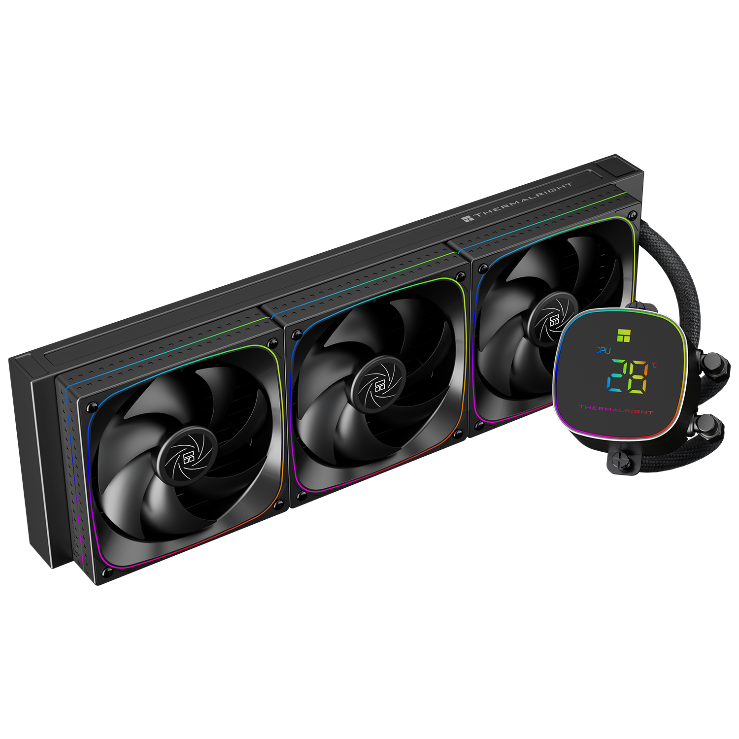 Жидкостное охлаждение Thermalright Frozen Horizon 360 Digital Black ARGB TRFH360DAB (LGA1700 Ready)