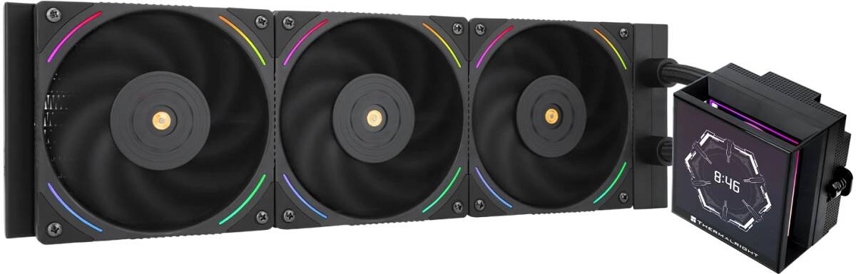 Жидкостное охлаждение Thermalright Hyper Vision 360 Black ARGB H-VISION-360-BL-ARGB (LGA1700 Ready)
