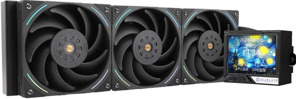 Жидкостное охлаждение Thermalright Mjolnir Vision 360 ARGB Black M-VISION-360-BL-ARGB (LGA1700 Ready)