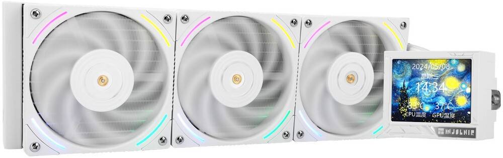 Жидкостное охлаждение Thermalright Mjolnir Vision 360 ARGB White M-VISION-360-WH-ARGB (LGA1700 Ready)